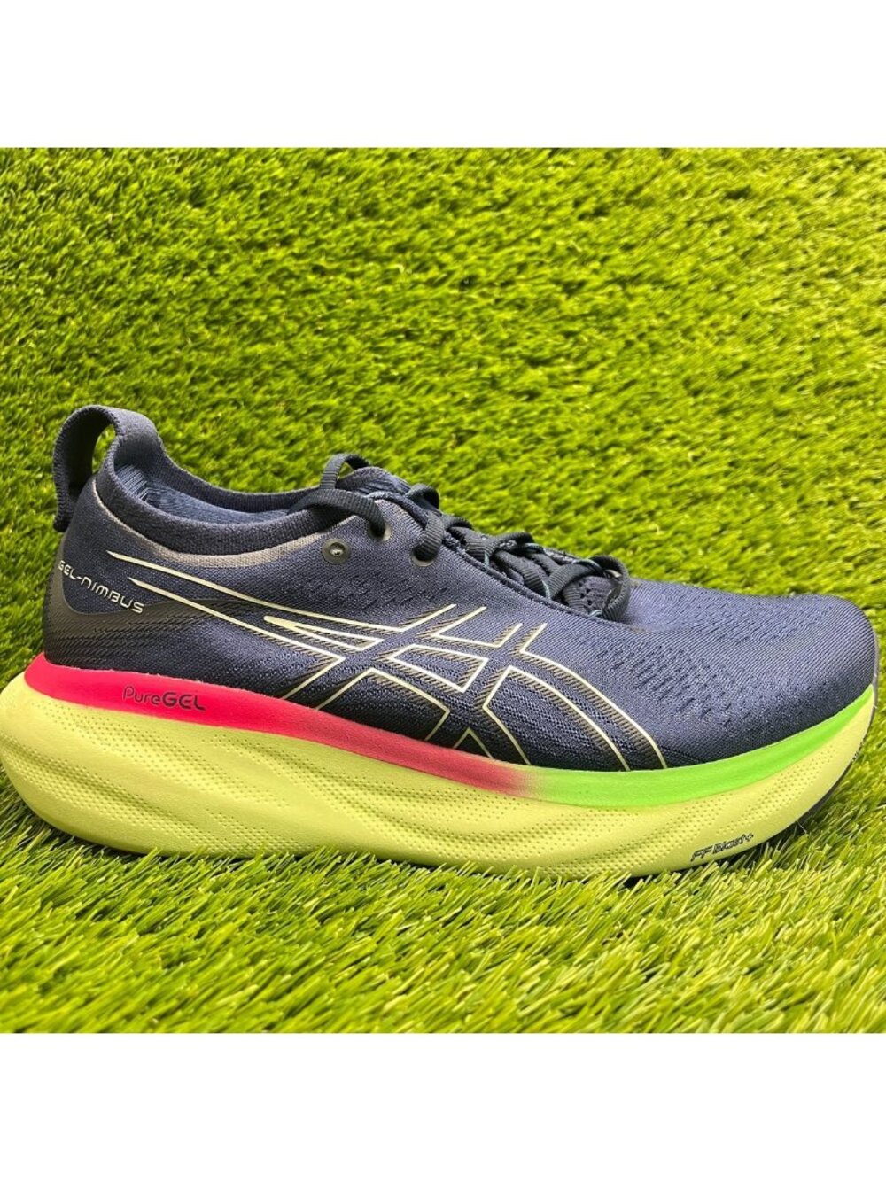 Asics Gel-Nimbus 25 Womens Size 8.5 Blue Athletic Running Walking Shoes Sneakers